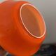 Vintage pendant light in orange opaline