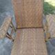 Former rattan and bamboo lounge chair in 1920