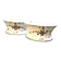 Pair of Nevers earthenware flower makers early nineteenth