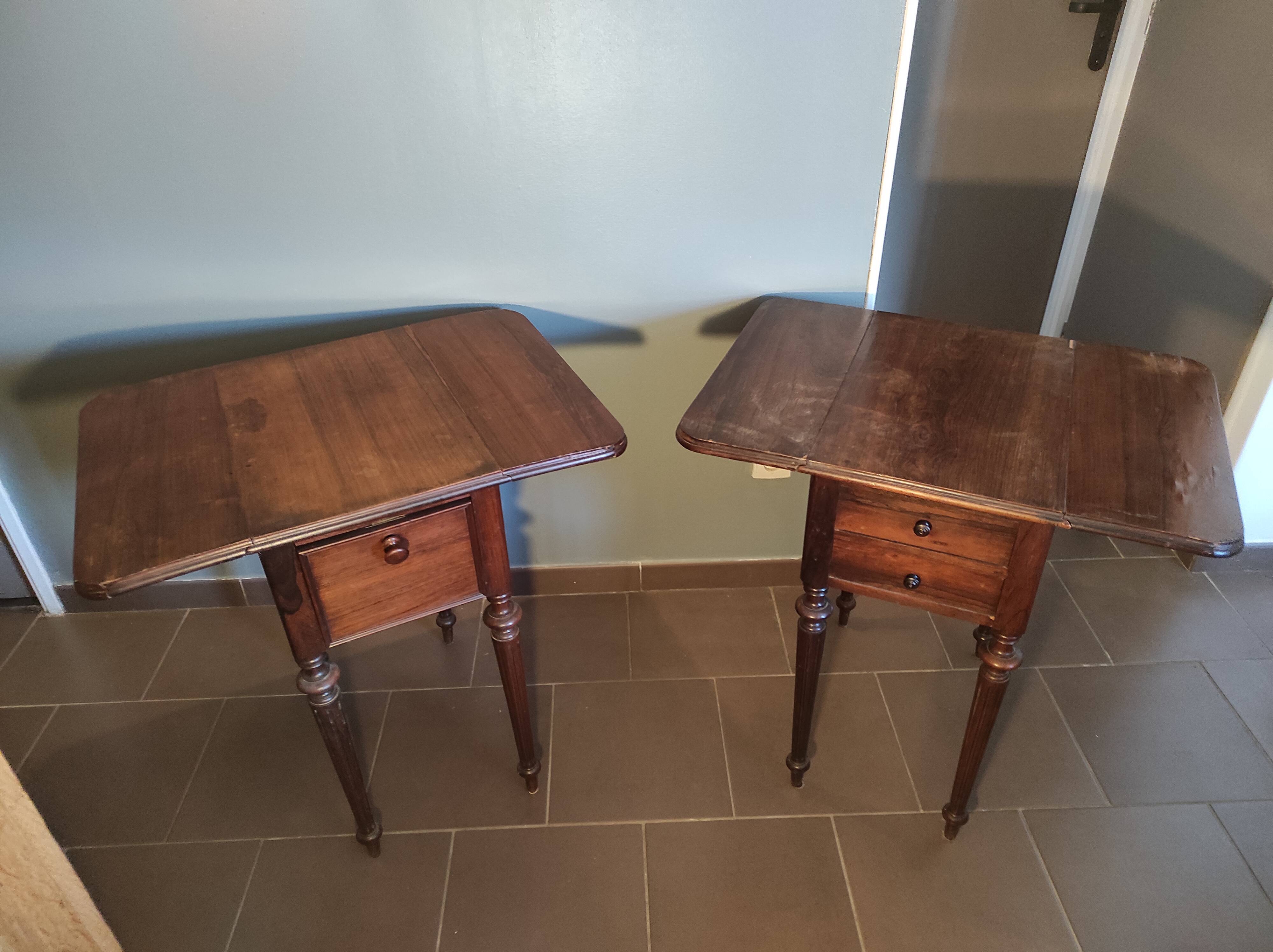 Two bedsides Louis Philippe style