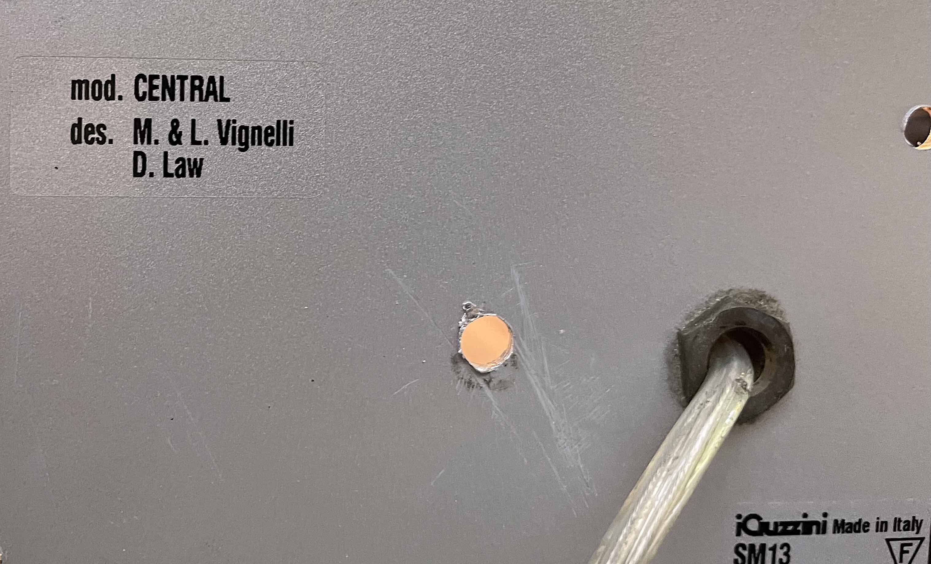 Iguzzini by Massimo Vignelli, table lamp, lucite metal, Italy 1980