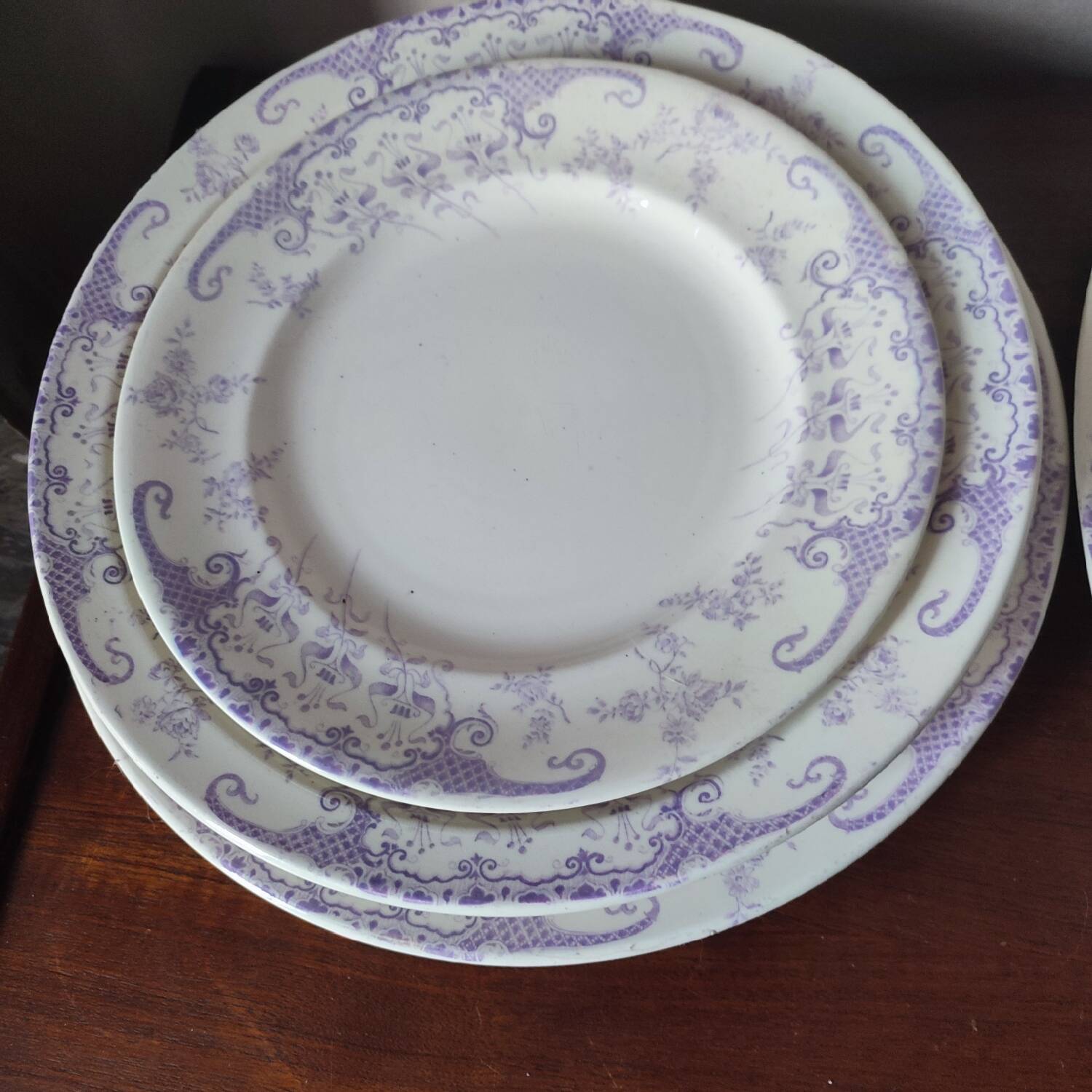 5 Longwy earthenware serving dishes