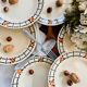 Lot de 9 assiettes plates anciennes Ste Amandinoise St Amand made in France
