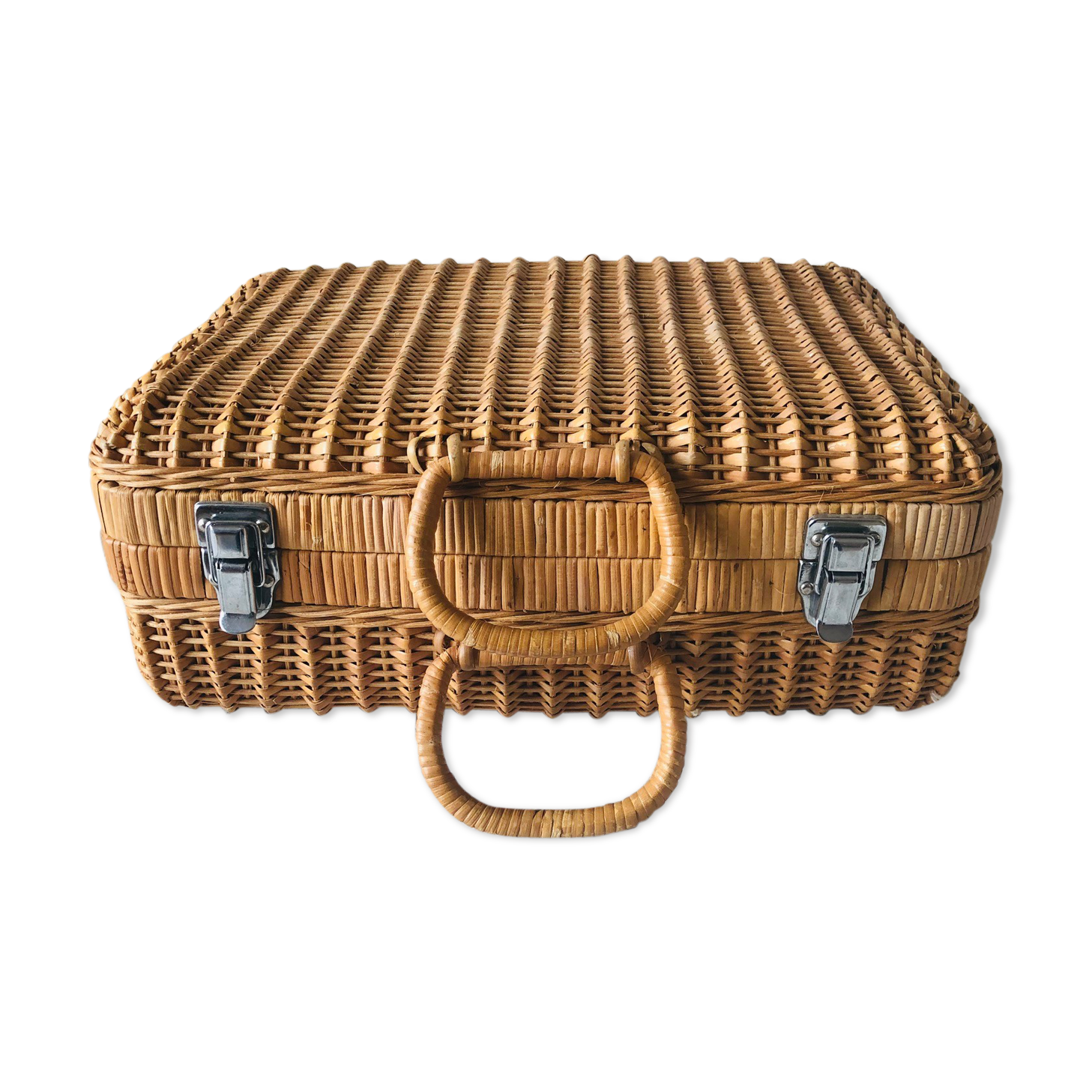 Wicker case, vintage