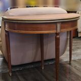 Half-moon table, convertible round game table