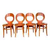 Set of 4 Baumann Mouette model chairs