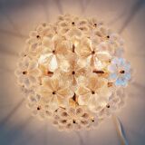 Mid-century floral ceiling light in Murano glass by Ernst Palme, Germany, 1970s