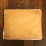 Barber mirror 30 x 24 chrome with vintage chain 1960 60