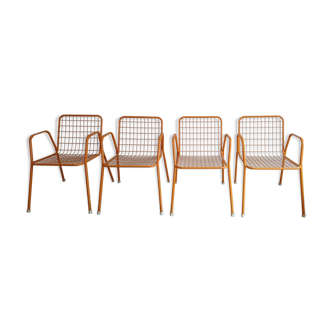 Suite of 4 armchairs "Rio" by EMU years 60