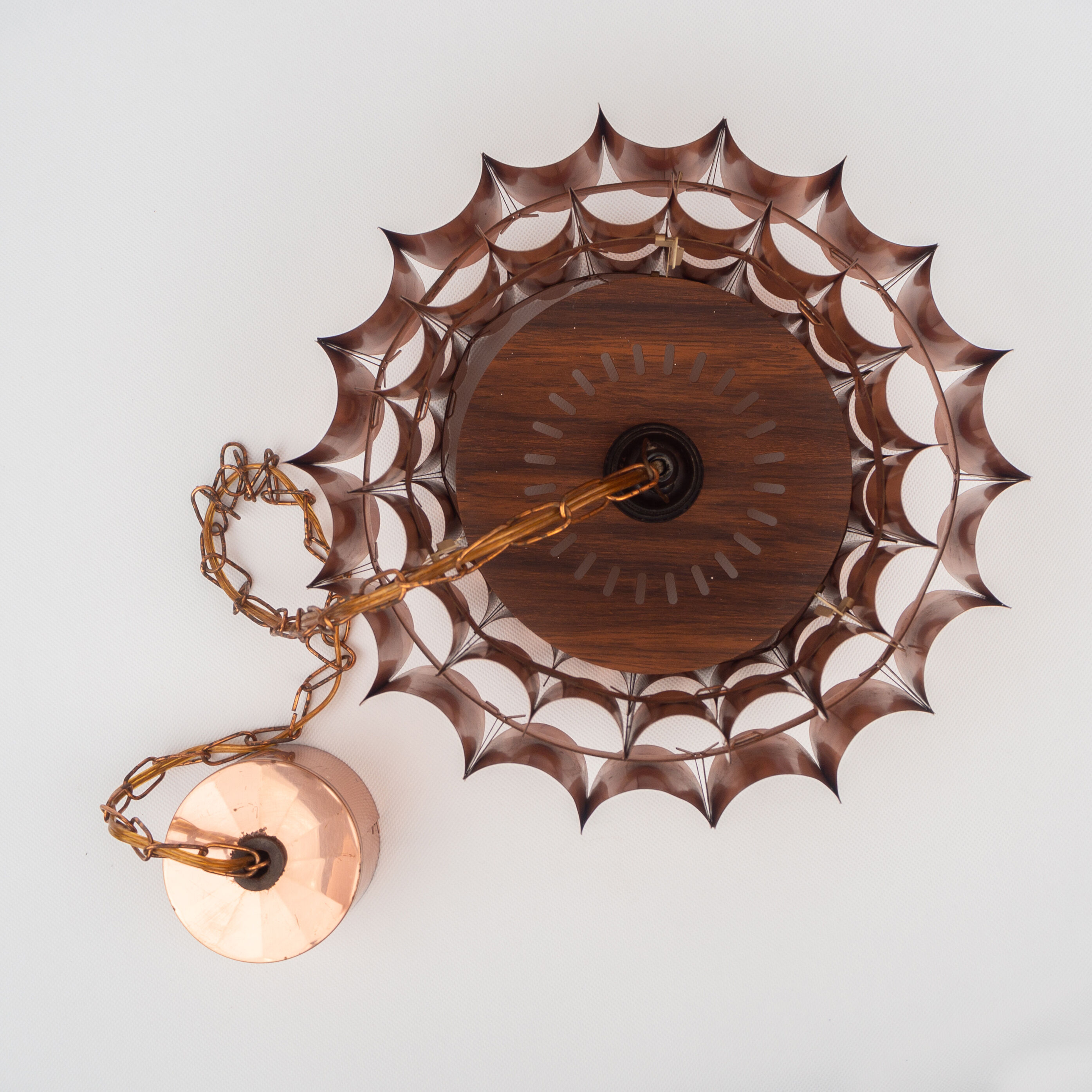 Swedish copper vintage lamp by Thorsten Orrling, 1960s