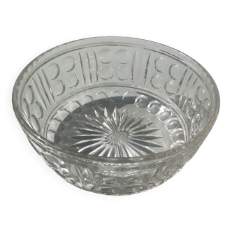 Moulded Crystal Salad Bowl