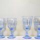 4 stemmed glasses