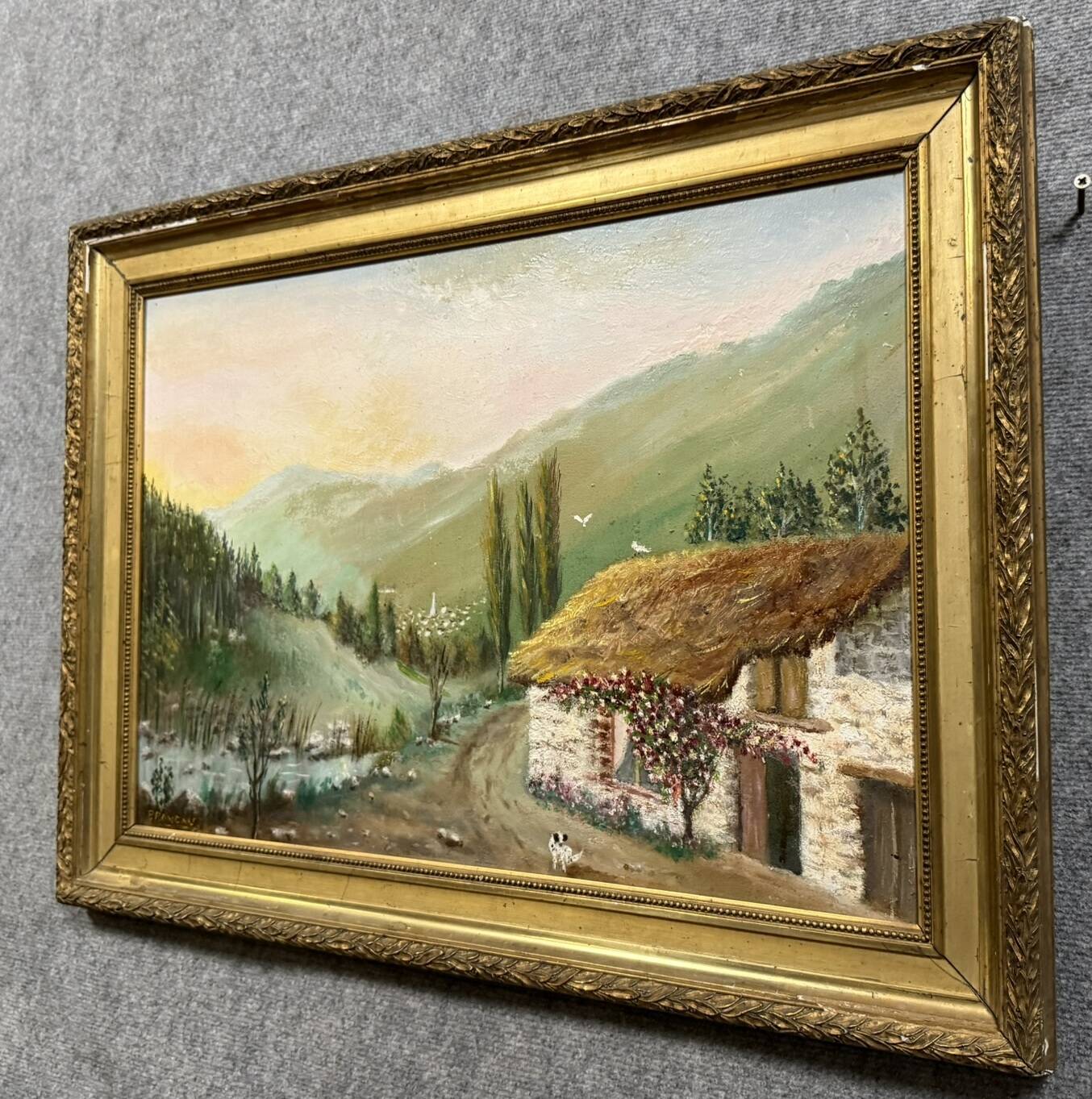 French school painting, early 20th century, oil on panel