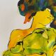 Paintings Set of 4 studies of nude of woman Ink dated 2012 signed Curiosa