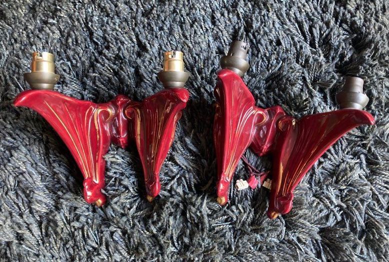 Ceramic wall lamps 40s