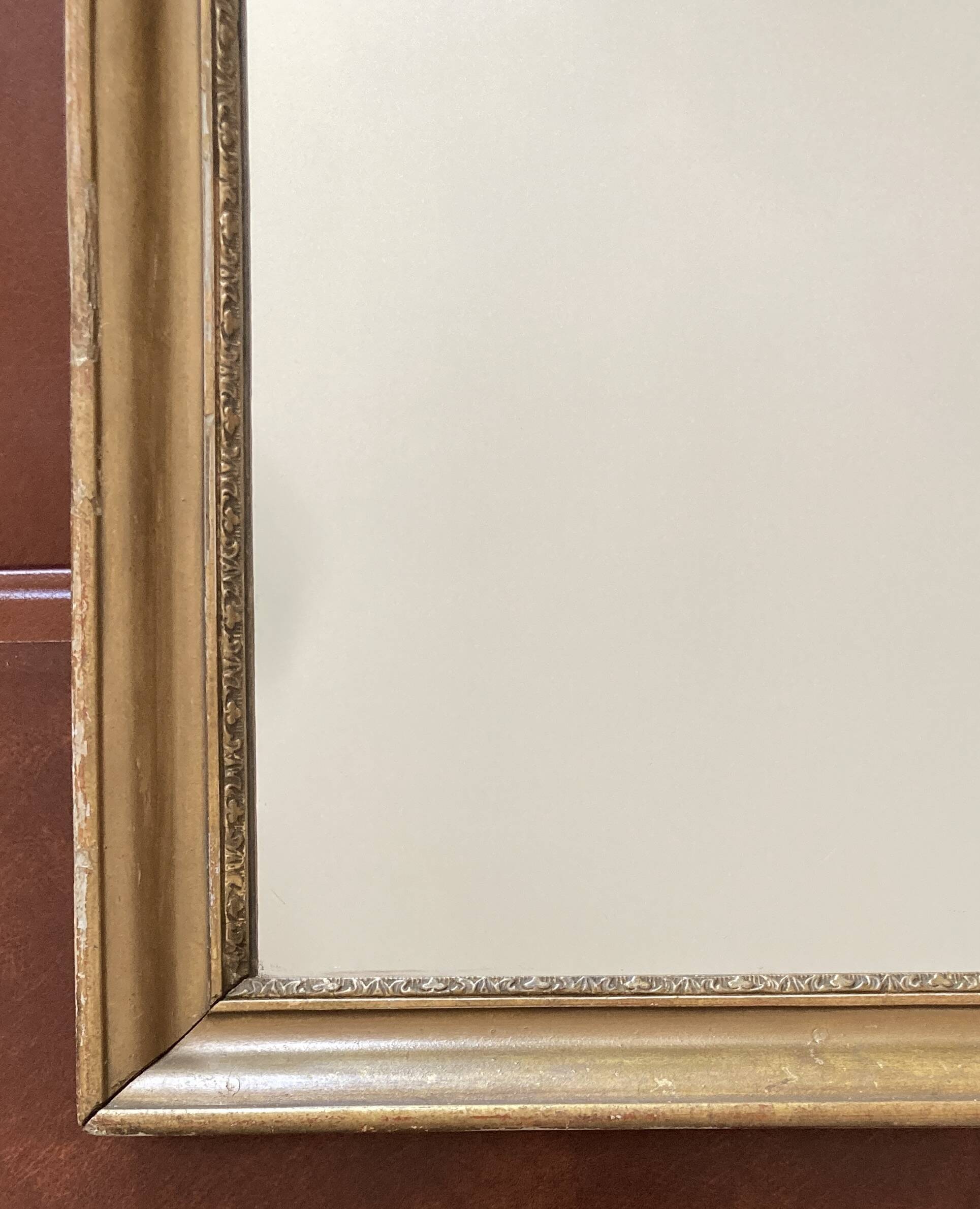 Small antique mirror - gilded wood