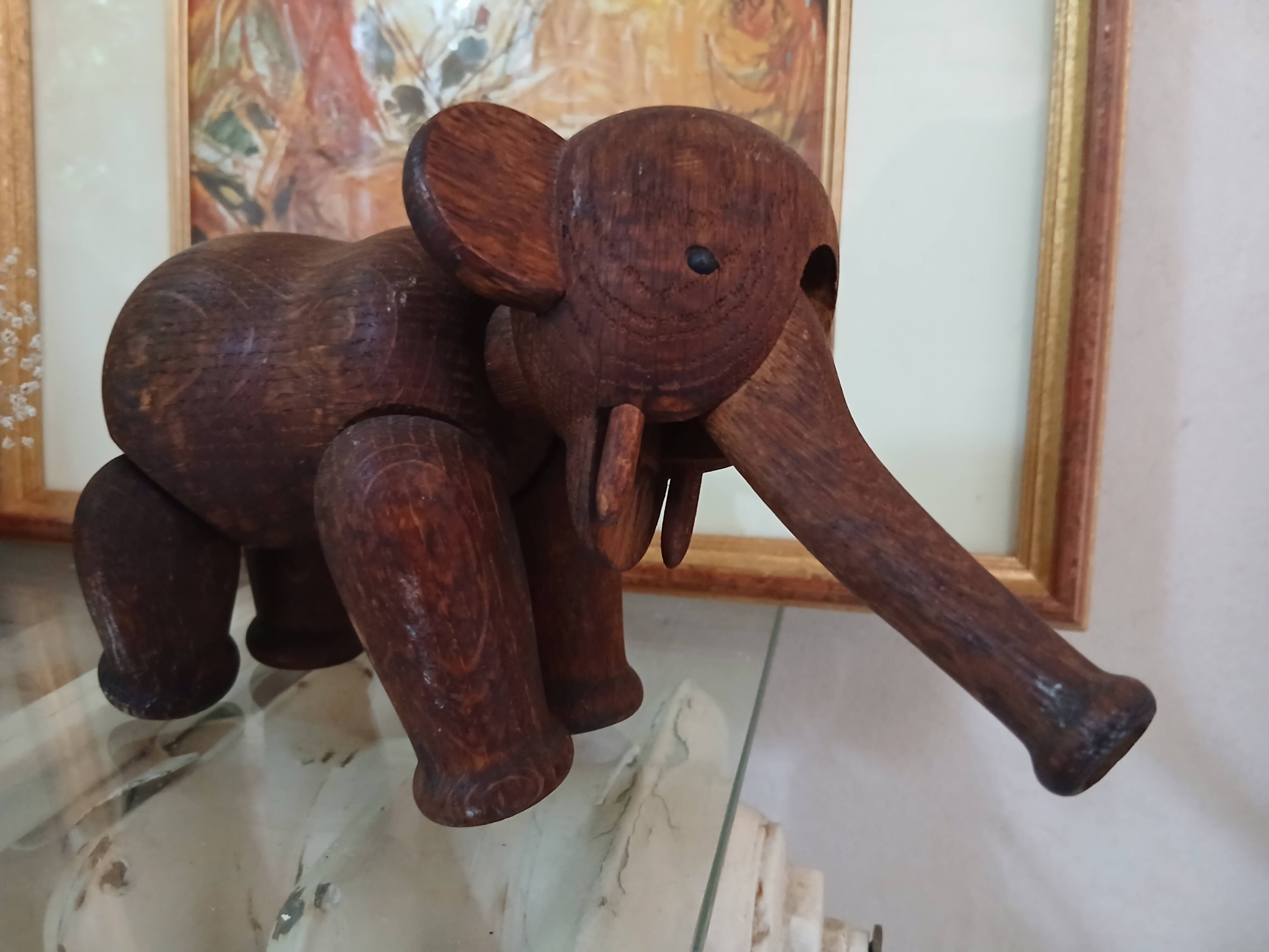 Elephant Kay Bojesen chêne années 50