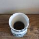 Diabolo egg cup Terre de Fer blue flowers