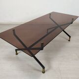 Table basse vintage verre