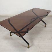 Table basse vintage verre