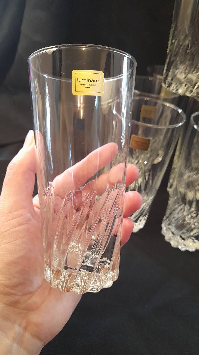 Set of 12 Luminarc Flamenco 33 crystal glasses