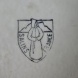 Set of 2 ceramic kitchen pots, Salins, 1950s