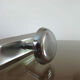 Coat rack in chromed metal, 3 hooks 70s