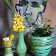 Opaline soliflore vase early twentieth century
