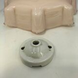 Pink opaline pendant light