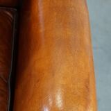 Sheep leather wingback chair