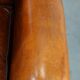 Sheep leather wingback chair