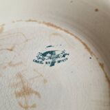 Iron clay soup tureen, Creil de Montereau model Linotte bleue