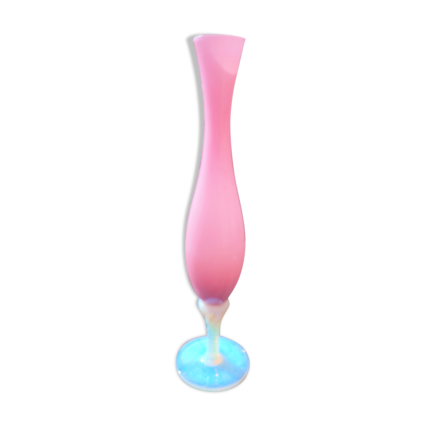 Pink opaline vase