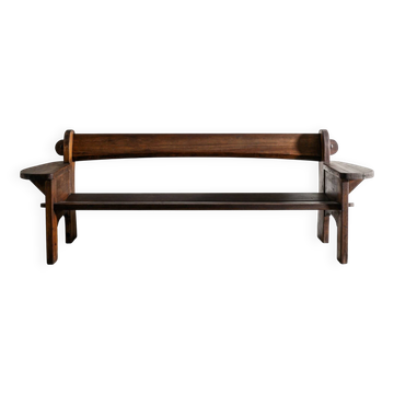 Vintage Swedish Wooden Pine Sofa by David Rosén for NK Sweden, 1930s