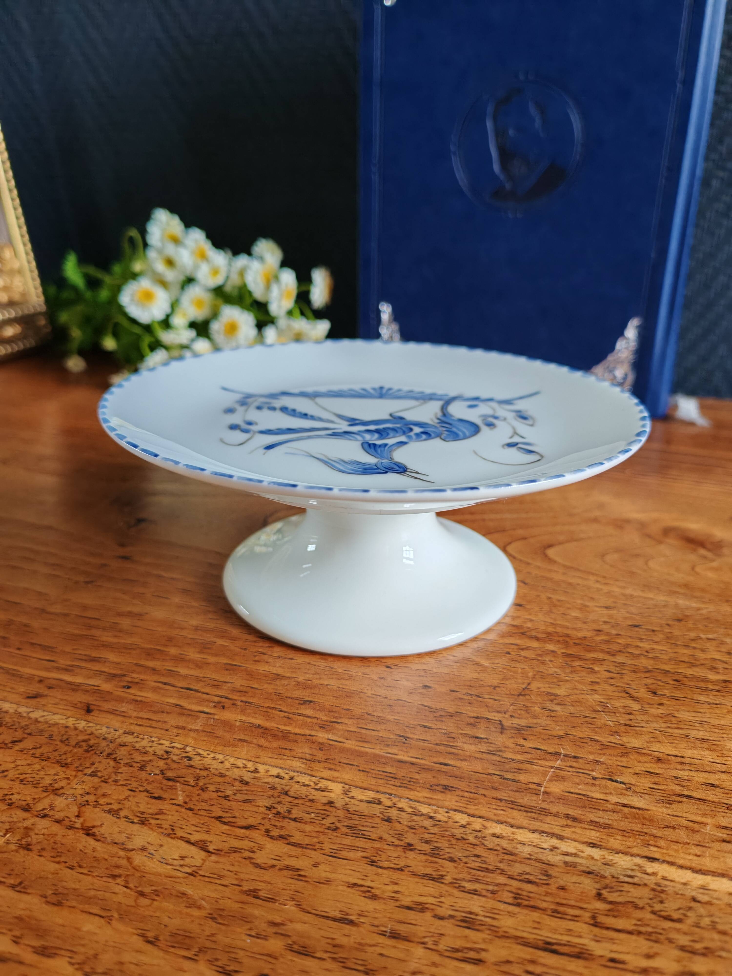 Limoges Porcelain Footed Plate