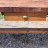 Wooden workbench with 1 drawer