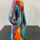 Vase céramique multicolore