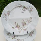6 assiettes à compartiments en porcelaine Pillivuyt