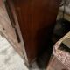 Antique 19th-century wooden chest of drawers with a marble top