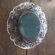 Art Nouveau style silver metal basket