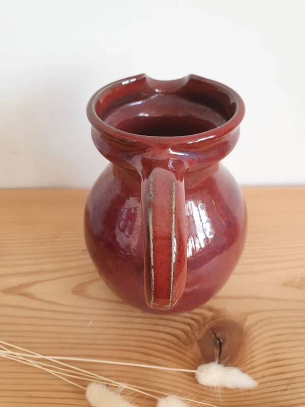 Handcrafted ceramic pitcher