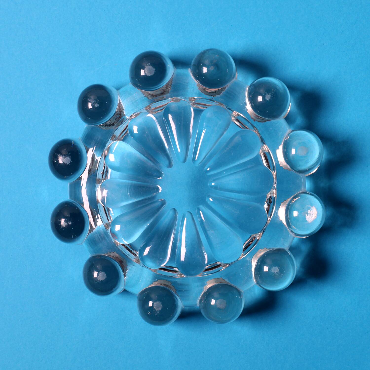Boopie Bubble Glass Ashtray / Mid-Century Smоking Accessory / Italy / 1950s