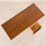 Scandinavian mid century teak desk with extension by Austvoll Møbelfabrikk,