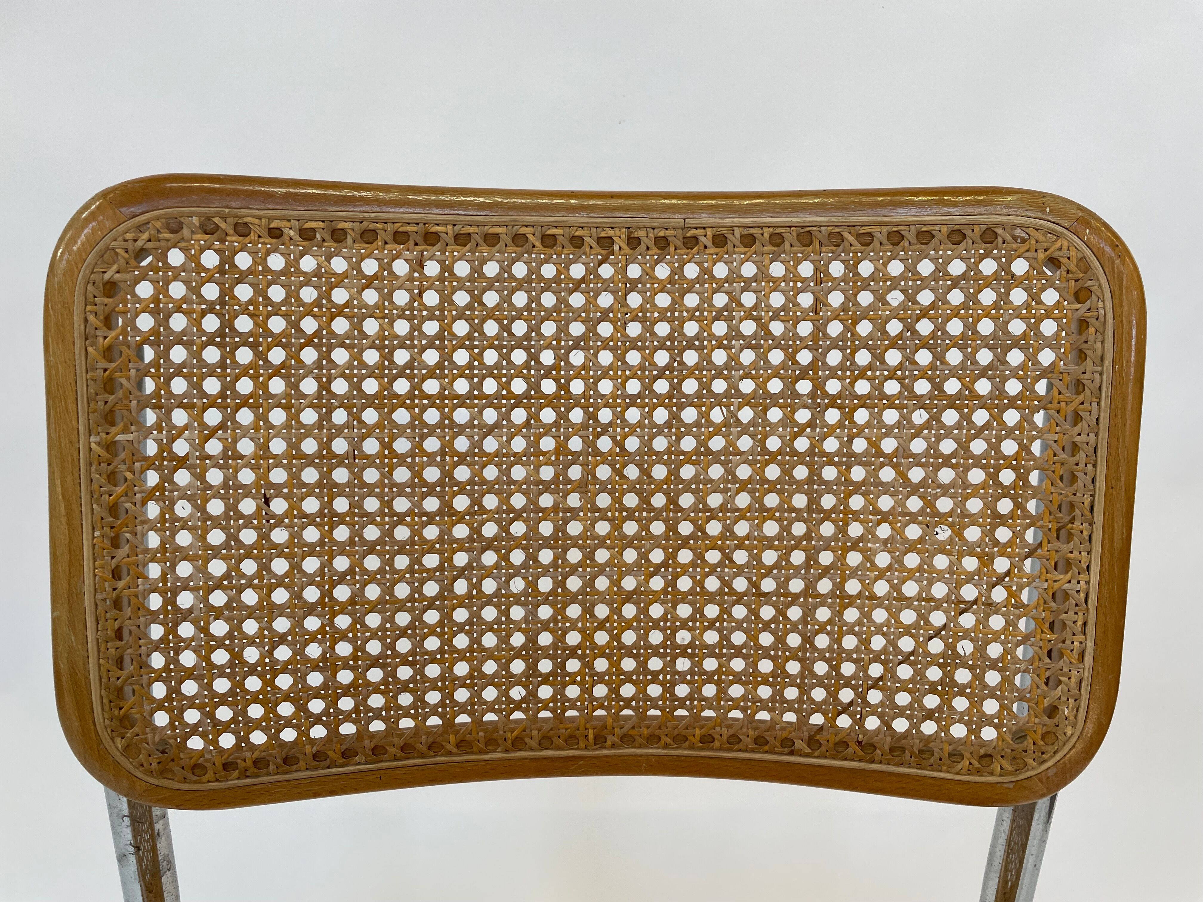 Cesca design chair b32 model in chrome