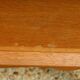 Crossed lattice bedside table veneered in oak