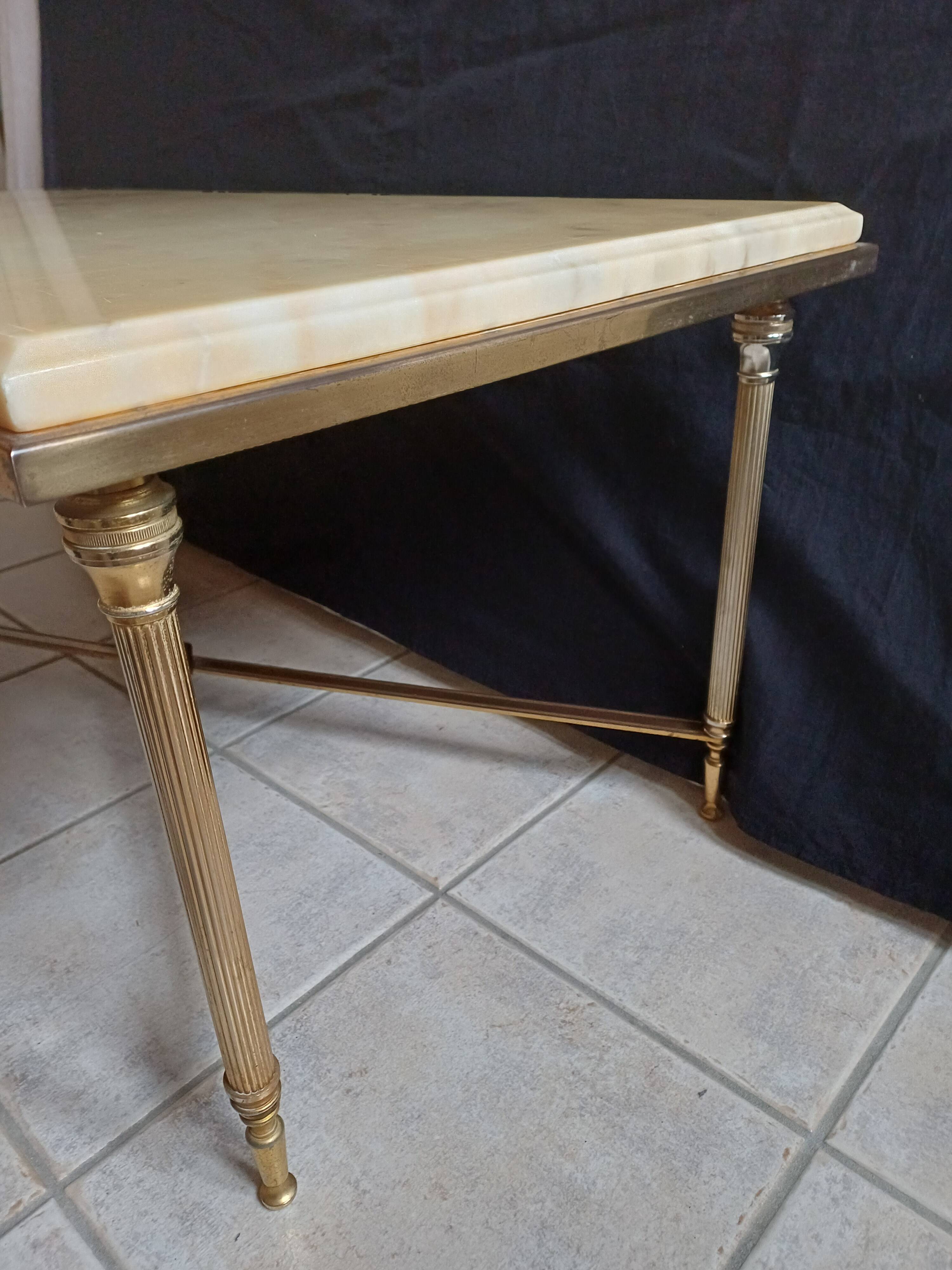 Louis XVI style marble coffee table