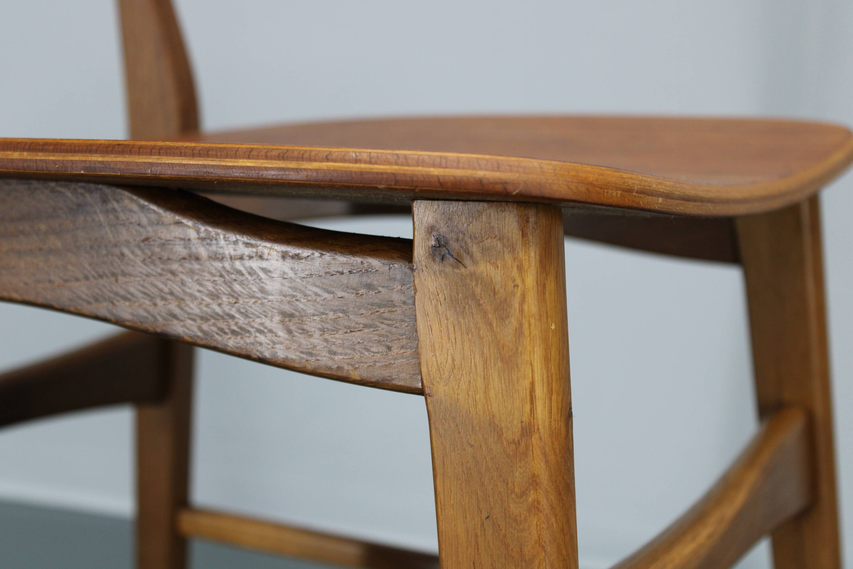 1960s Ib Kofod Larsen Set of 4 dining Chairs in Teak Finish, Denmark