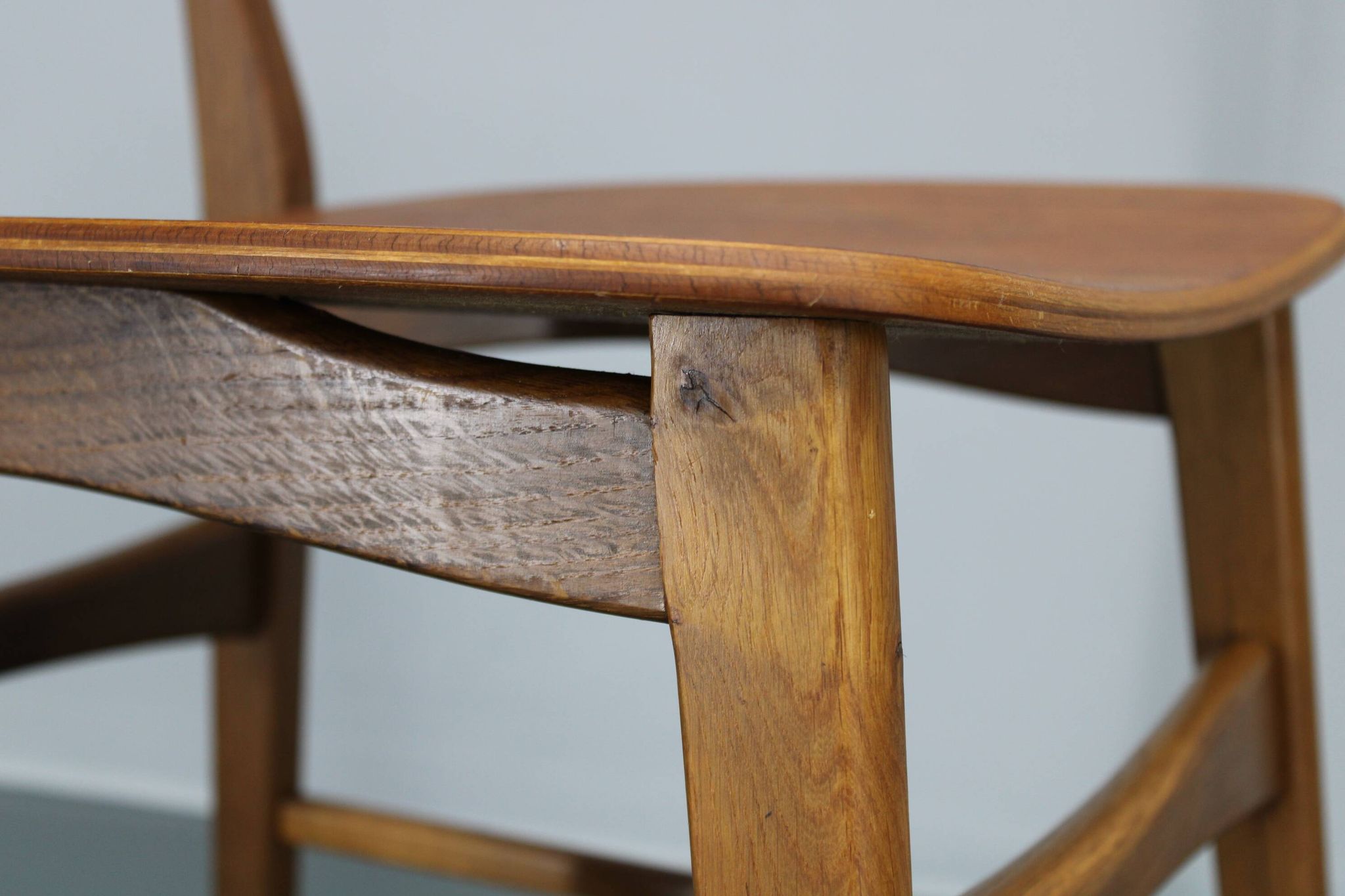 1960s Ib Kofod Larsen Set of 4 dining Chairs in Teak Finish, Denmark