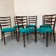 Chaises de salle à manger en teck de style danois du milieu du siècle par Cees Braakman pour Pasto