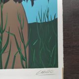 La femme bleue - Original hand-signed lithograph - Félix Labisse - 18/165